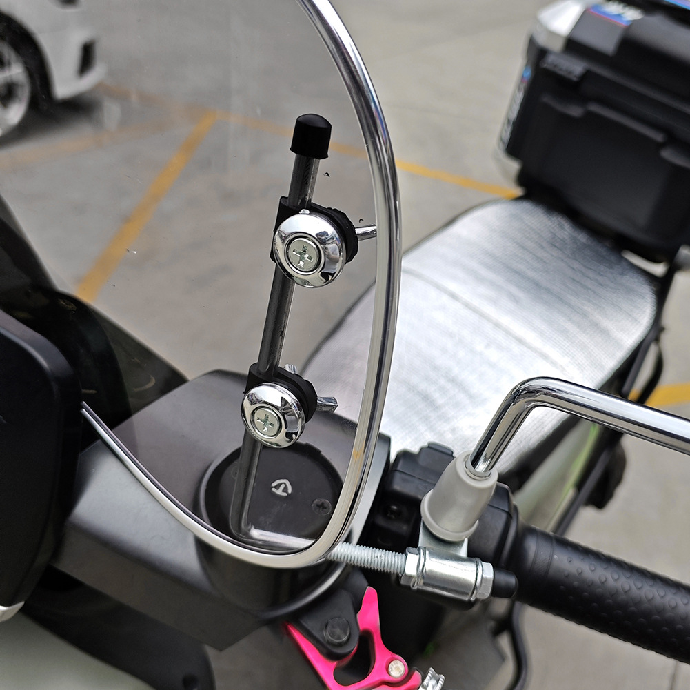 Suitable for Retro Modified Height-Increasing Small Windshields for Niu, Tailg, Yadea, and Aima Scooters, Retro Motorcycle Front Windscreen
