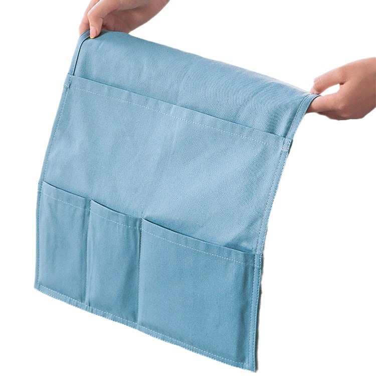 Nórdico sofá reposabrazos almacenamiento bolsa colgante hogar tela control remoto teléfono móvil misceláneas almacenamiento multifuncional bolsa colgante impresión