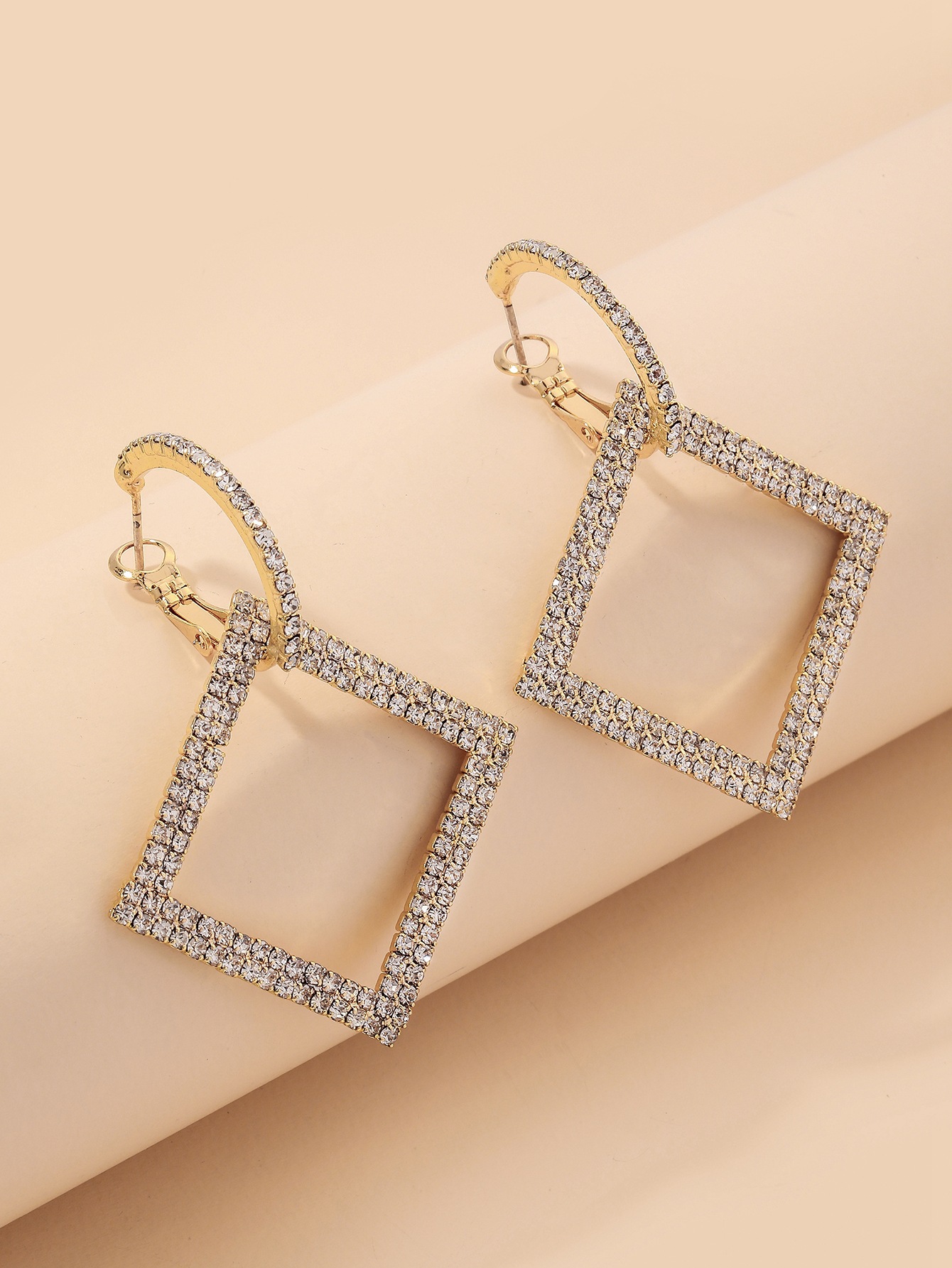 Fashion Geometric Diamonds Earrings display picture 7