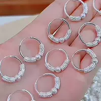 Серьги, браслет из одного бусины, аксессуар, стиль легкой роскоши, стиль высокого качества, городской стиль