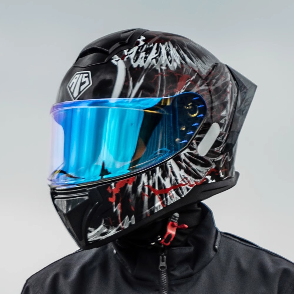 Casco Lion masculino motocicleta casco completo locomotora de defensa femenina cuatro estaciones casco de montaje universal 3C certificado gran cola