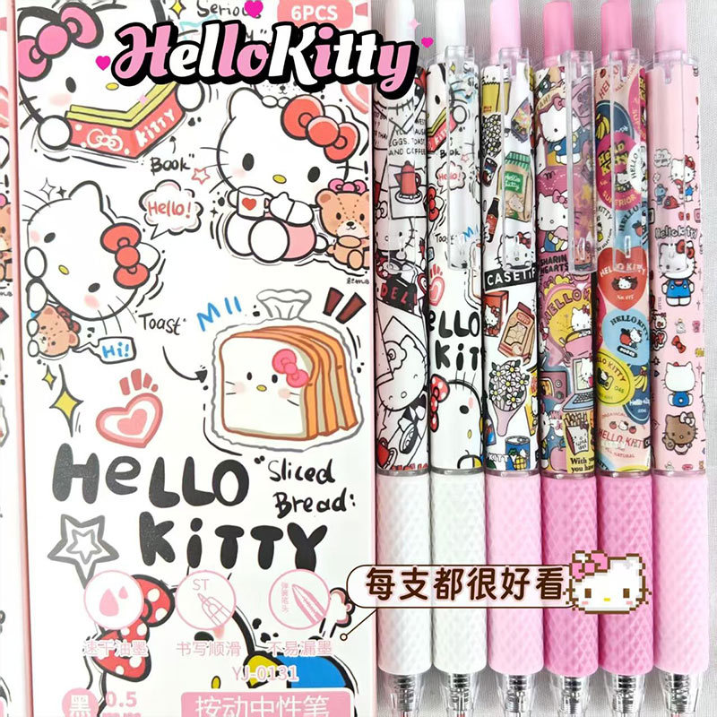 Hello kitty, high quality quick dry cute rollerball pen for students