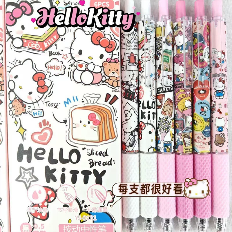 Hello kitty, высококачественная быстрая сушка симпатичная роллерболл ручка для учеников начальной школы