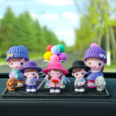 Car ornaments | Car Decorations - scarf-couple-flower-lele-heart-boy-color-balloon-big-diamond-pad