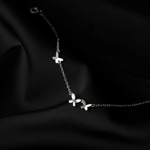 S925 Pure Silver Butterfly Bracelet  New Arrival Light Luxury Unique Design High-end Friendship Accessory