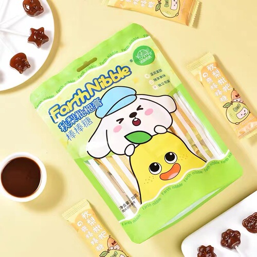 FashiMiyou Autumn Pear Pianpao Candy 70g Bagged Children's Pear Pianpao Candy Baby Gift Candies