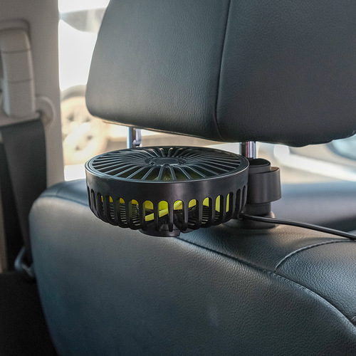 Car fan 12v24 volt small electric fan in car usb for air conditioning cooling and cooling artifact behind the car seat
