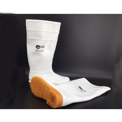 朗来斯特白色雨鞋男女水鞋高筒雨靴食堂防滑厨房耐油食品卫生胶鞋|ru