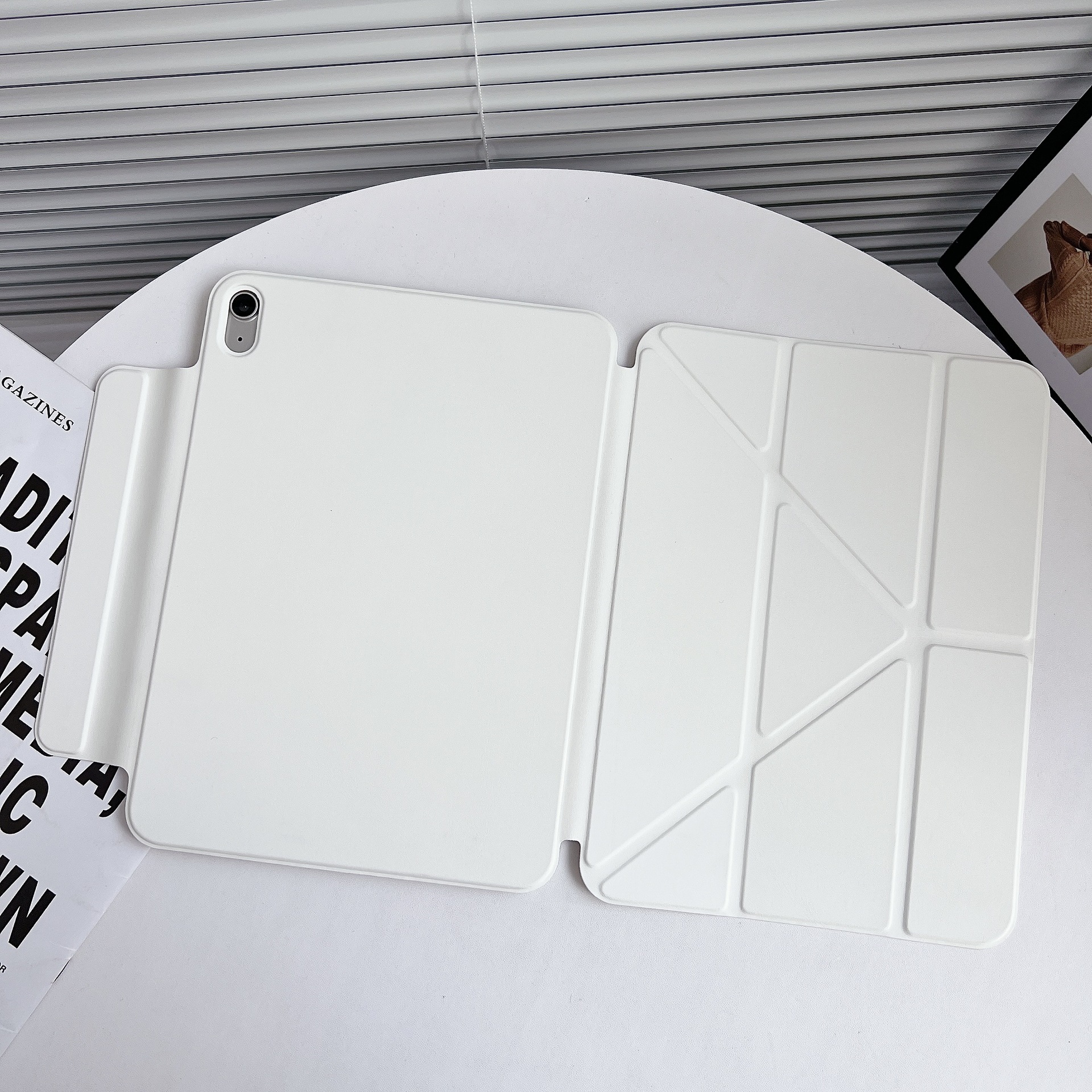 Suitable for iPad Protective Case Air4/5 Official Same Style Magnetic Suction 10Th Generation 11A16 Double-Sided Clip Leather Case Pro2025