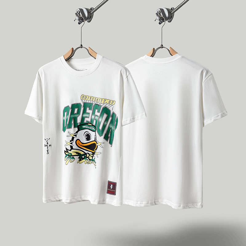 Travis de manga corta M mark Scott pequeño pato amarillo cactus relámpago rap tour TS pareja conjunta camiseta de hip-hop
