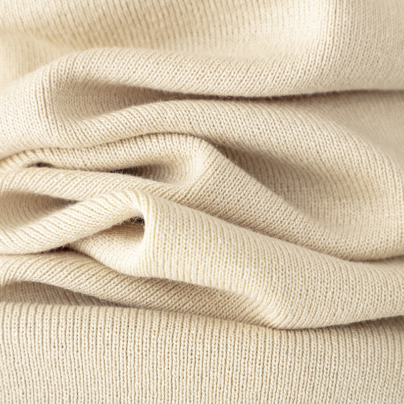 Solid Color V neck Ice Silk Suit Spring Autumn Loose High Waist Casual Two Piece Sweater