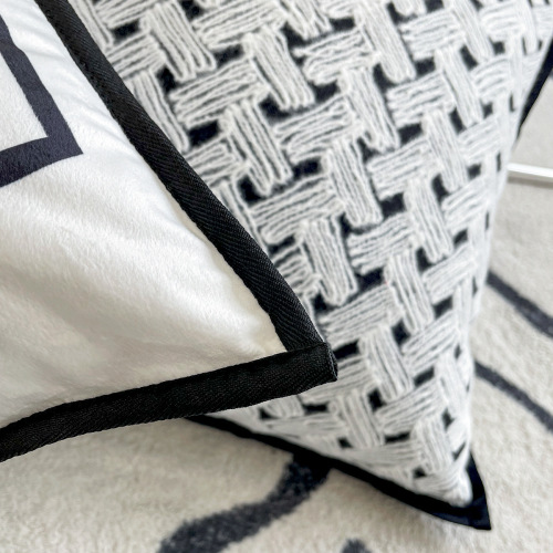 Velvet woven pillow Nordic ins style bed pillow bedside cushion back living room sofa pillow cover wholesale