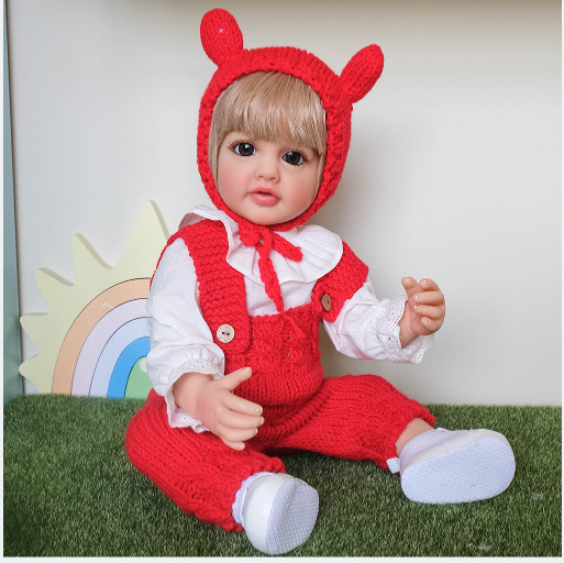 NPK bienes genuinos 55cm pegamento completo simulación muñeca Betty image 5