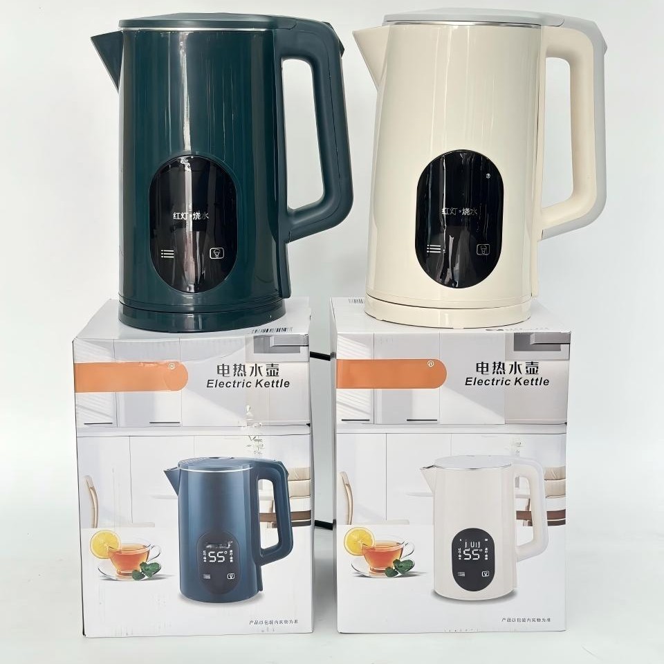 2.3리터 이중벽 화상방지 전기주전자, 스테인리스 스틸 자동 전기주전자, 가정용 판매용 전기주전자