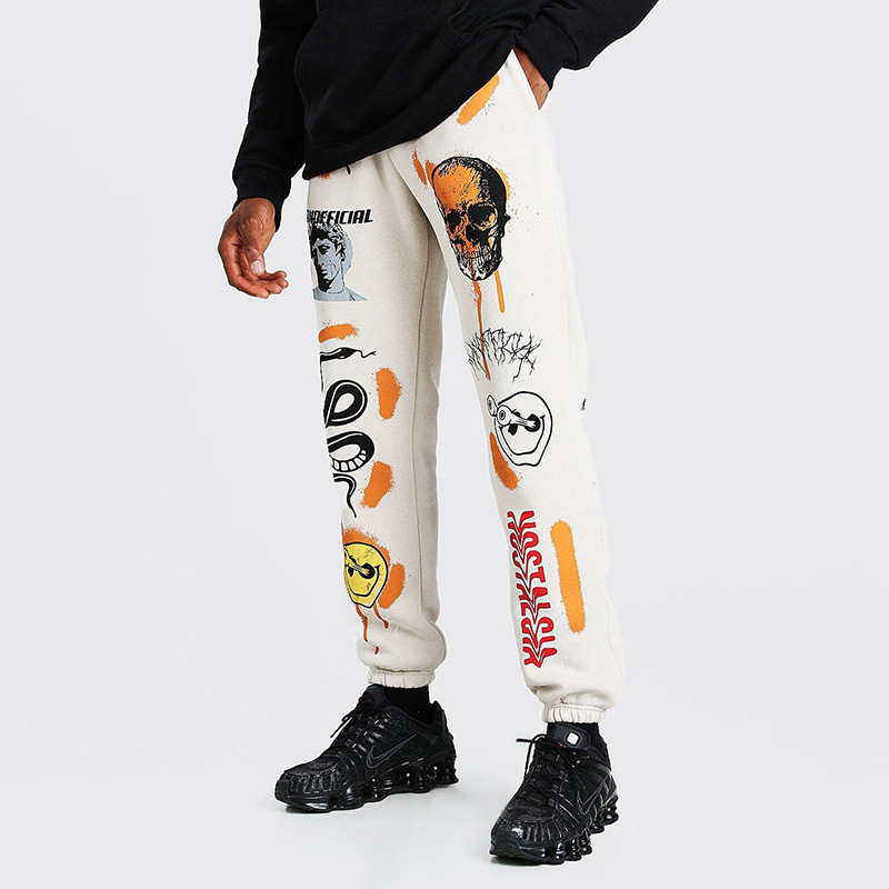 autumn and winter fashion multi-pattern printing casual pants NSXE25440