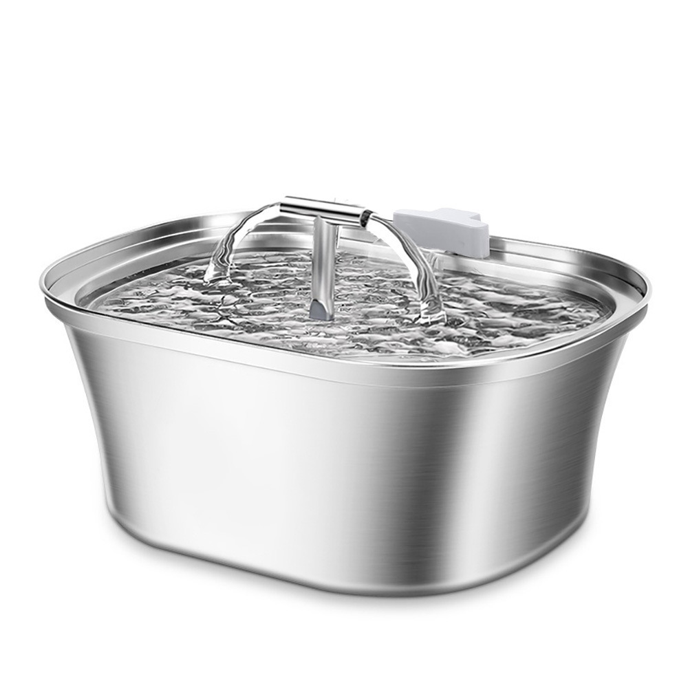 Amazon de acero inoxidable inteligente para bebidas de mascotas 3.2L filtro de circulación automática de gran capacidad alimentador de agua para gatos y perros