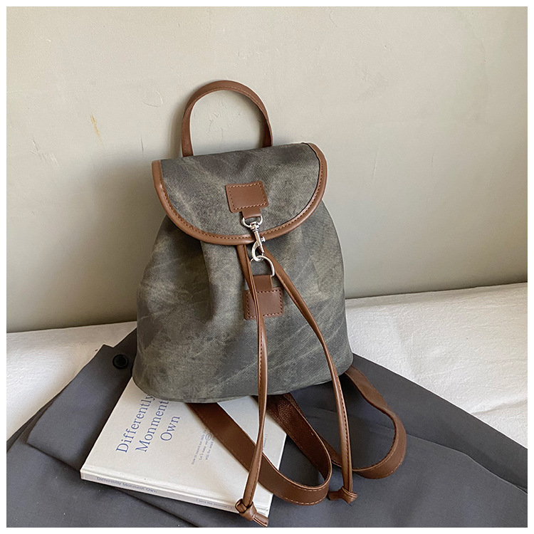 Gran capacidad de viento británico 2025, simple otoño nuevo estilo de textura casual de moda viaje viaje viaje mochila