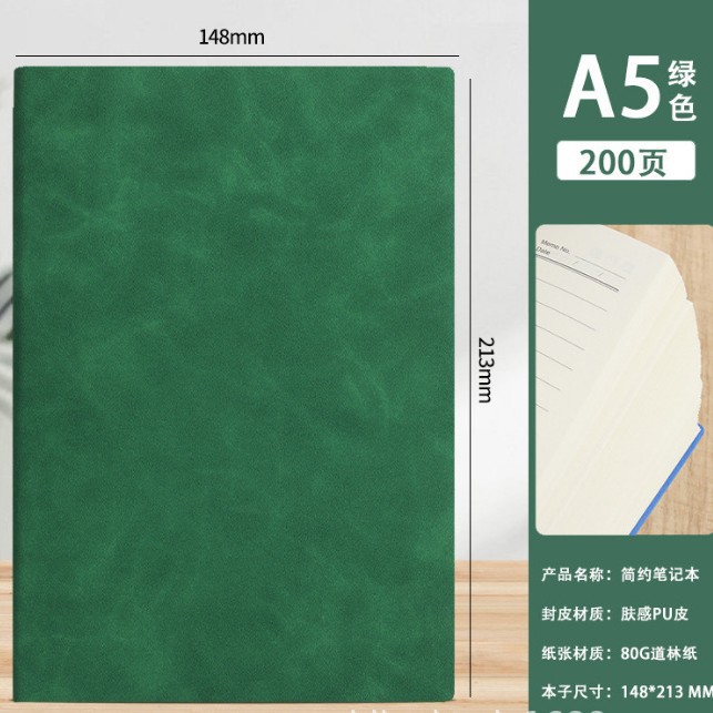 A5 cuaderno macarons color grueso bloc de notas de alto valor Libro de registro de reuniones de negocios Libro de anuncios al por mayor