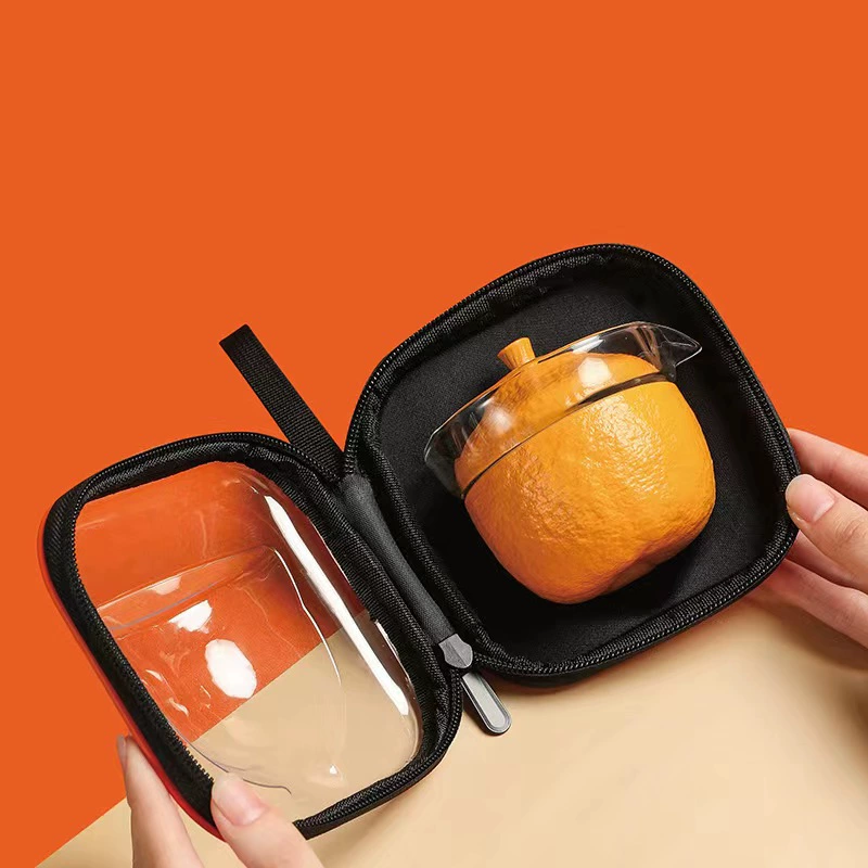 Auspicious Ruyi Kuai Cup Kung Fu Bowl Bowl Tea Cup Portable Tea Cup Storage Travel One Pot two cups