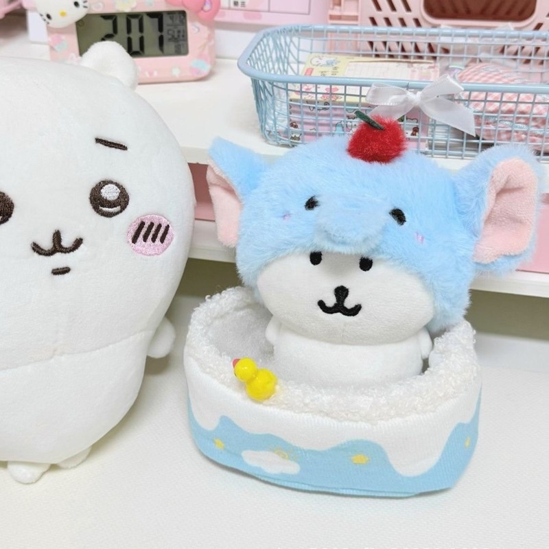 人気の漫画かわいい象の赤ちゃん帽子 10 センチメートル人形着替えアクセサリー綿ヘッドギア人形の服|undefined