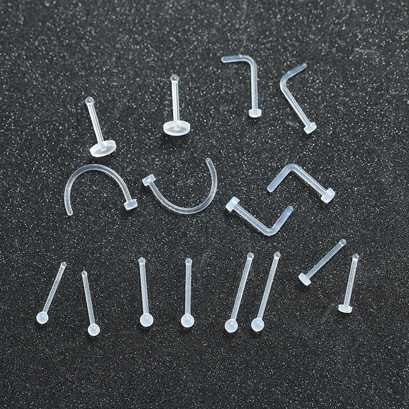 Korean and Japanese Resin Ear Studs for Ear Piercing, Pp Material Invisible Ear Studs, Round Head Ear Sticks, Matchstick Head Ear Rods