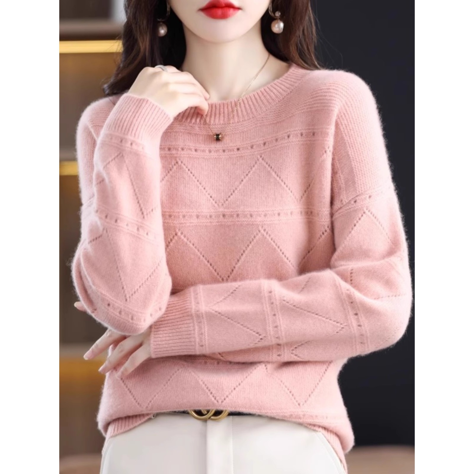 毛衣女士2025新款尾单冬装尾货秋冬季加厚针织春秋装外贸内搭专柜