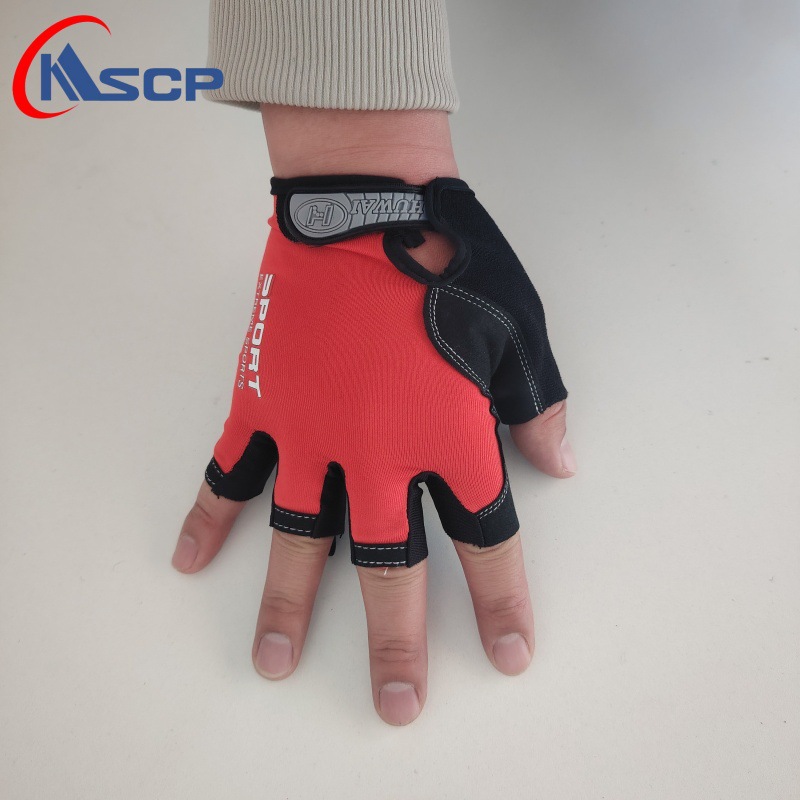 Guantes de ciclismo de medio dedo amortiguador para hombres y mujeres deportes de fitness bicicleta de montaña entrenamiento antideslizante transpirable anticapullo al aire libre