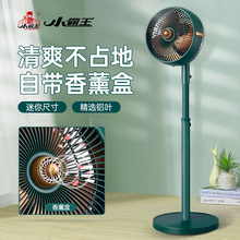 小霸王电风扇家用香薰落地扇台立式电扇大风力铝叶静音空气循环扇