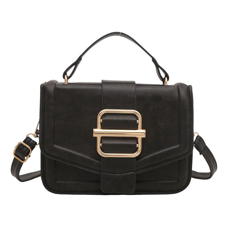 Niche Zhong bolso de textura coreano simple estilo de moda nuevo 2025 cinturón hebilla bolso de hombro de textura bolso pequeño