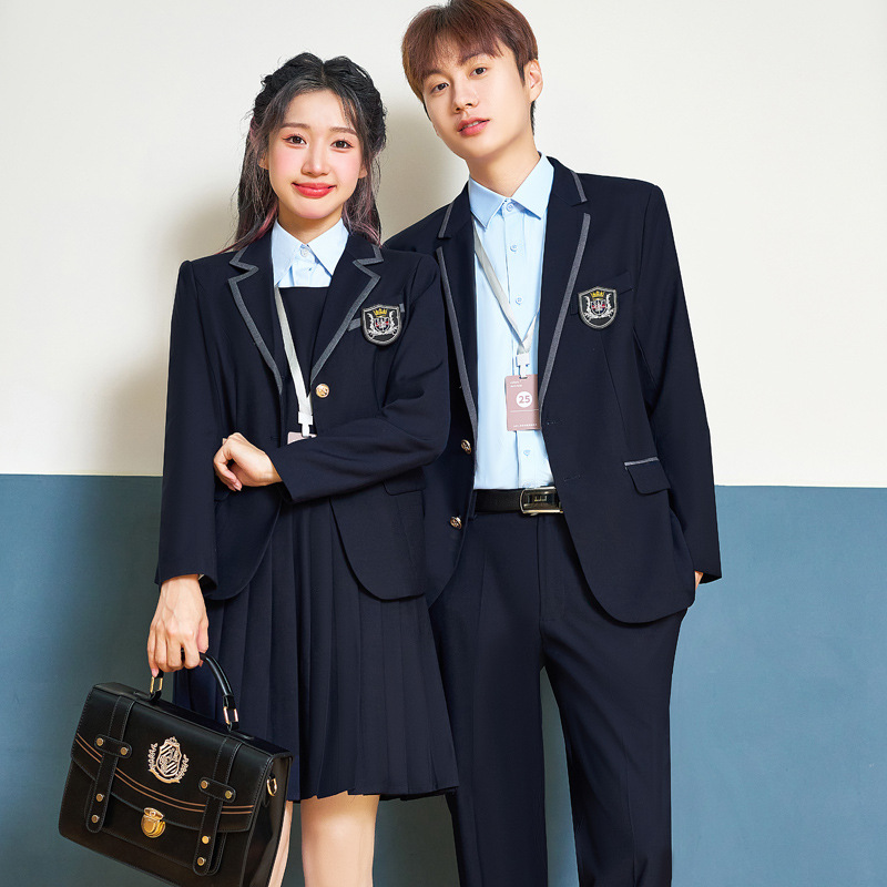 (2개) 영국 아카데미 스타일 세트 세트 여성의 봄과 가을 새 세트 원피스 대학생 인터뷰 JK 유니폼 유치원 정원 원피스