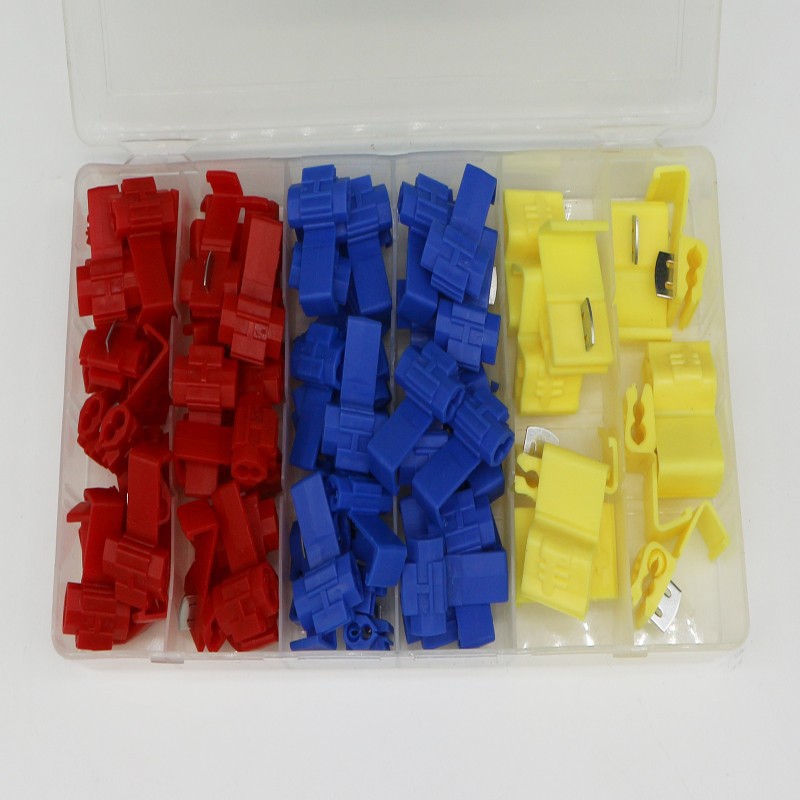 快接头接线卡子免破线接线端子电线72只快速免破线连接器套装