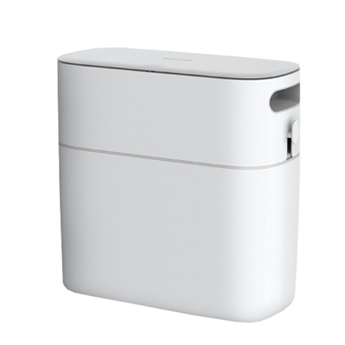 EcoCo Smart Trash Can for Home Bathroom Kitchen Tight Space with Lid Large Capacity Automatic Packing Paper Bin