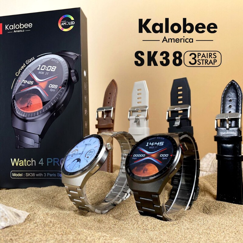 Sk38 Smart Watch with Round Dial, Bluetooth Calling, Language Assistant, Multiple Watch Straps, Music, Sports, Multi-Function, Heart Rate, Payment Sk38 Smart Watch with Round Dial, Bluetooth Calling, Language Assistant, Multiple Watch Straps, Music, Sports, Multi-Function, Heart Rate, Payment