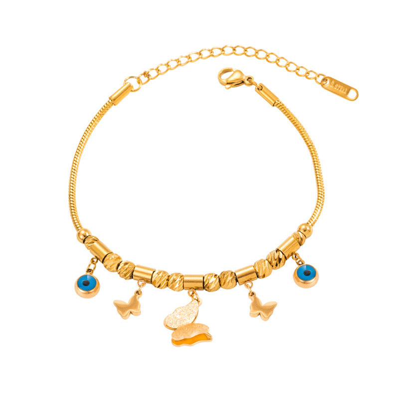 Fashion Flower Titanium Steel Plating Layered Necklaces 1 Piece