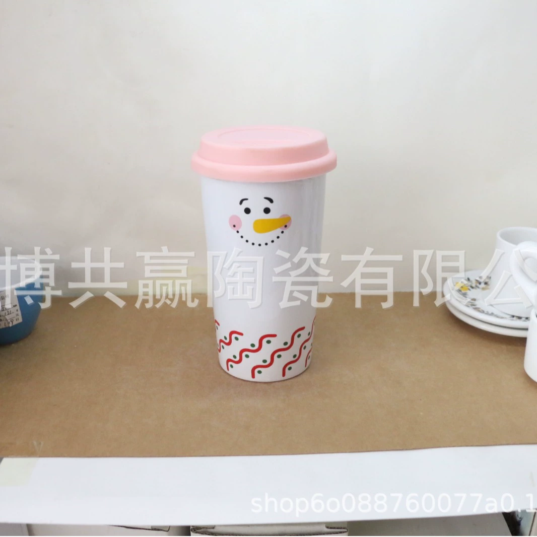 Customized ceramic cultural and creative products, modern style accompanying cup, simple coffee cup