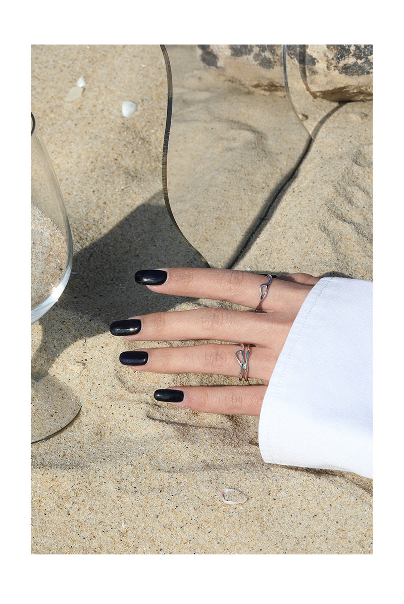 Fashion Geometric Sterling Silver Plating Open Ring 1 Piece