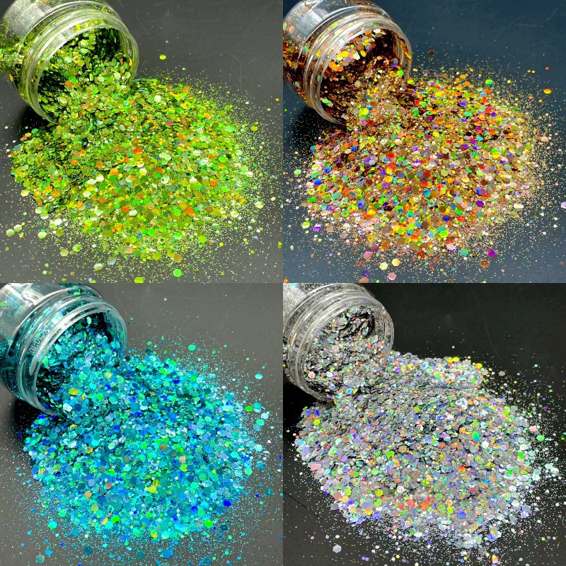 混合镭射金葱粉美甲闪粉diy滴胶流麻气球填充物妖精之瞳彩粉