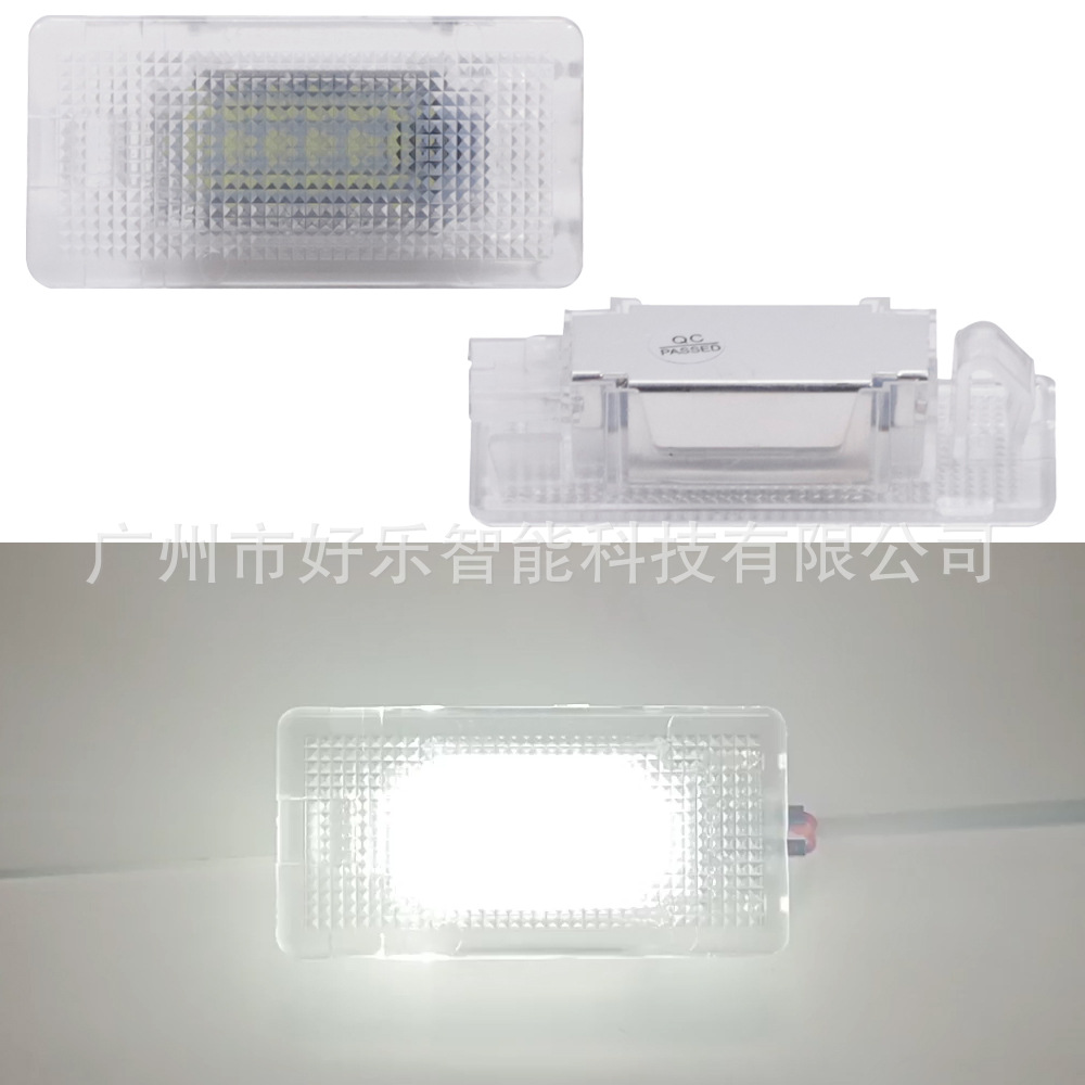 Suitable for BMW E39 LED license plate lights, transparent model, always-on white light, car license plate light replacement