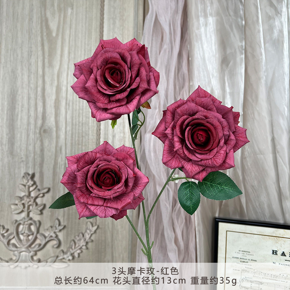 Ty-3 head mocha rose - red
