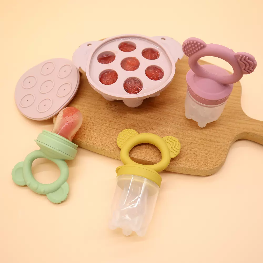 母婴用品婴儿咬咬乐水果辅食器宝宝食品级硅胶果蔬乐冰格模具套装
