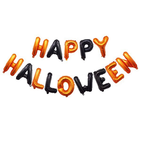 圣诞万圣新年英文字母自选气球装饰公司商场学校活动布置铝膜气球