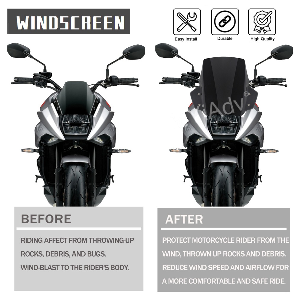 Дефлектор Suzuki Katana светлый дым