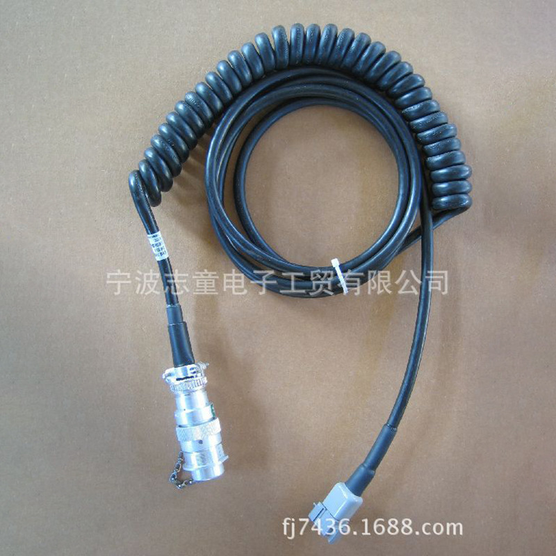 厂家专业生产MINI航空头弹簧线多芯水晶头弹簧线