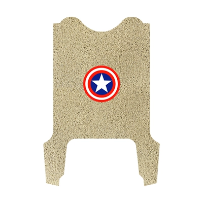 Electric Vehicle Foot Pads, Battery Electric vehicle foot mat - xindazhou-miku-floor-mats-beige-shield-style-comes-with-velcro