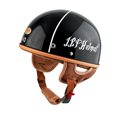 Motosiklet kaskı (dəbilqə) Certified Helmet for Summer Men - helmet-black-m