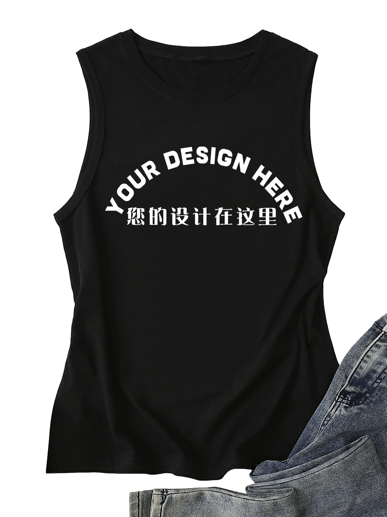 2802 - Black Vest - Front Center