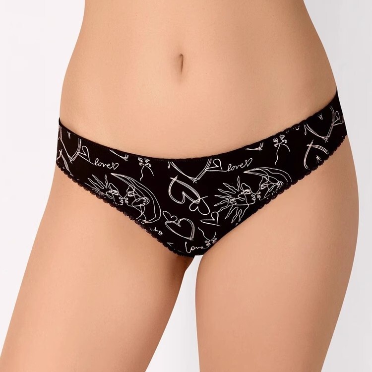 Incanto Pure Cotton Women's Panties Comfortable Cotton Briefs Half-Coverage European and American Style Sexy Brazilian Panties