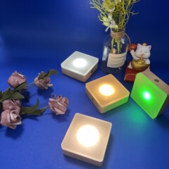 木製工芸品 厚板拡散板 ナイトライト タッチスイッチ ギフト 小型無垢材 発光クリスタル台座 木製