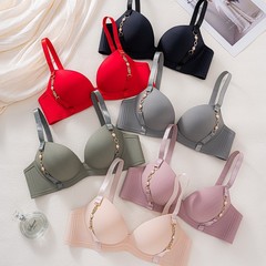 聚拢小胸显大内衣女薄款美胸无痕副乳无钢圈胸罩一片式手掌文胸
