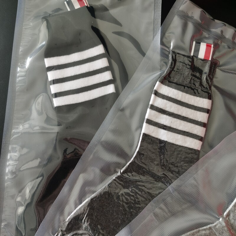 in stock Vacuum Packing TB Socks Women's Autumn and Winter Mid-tube Socks Internet Popular Ins Popular Brand Distinctive European, American and Japanese Style Small Leg Socks